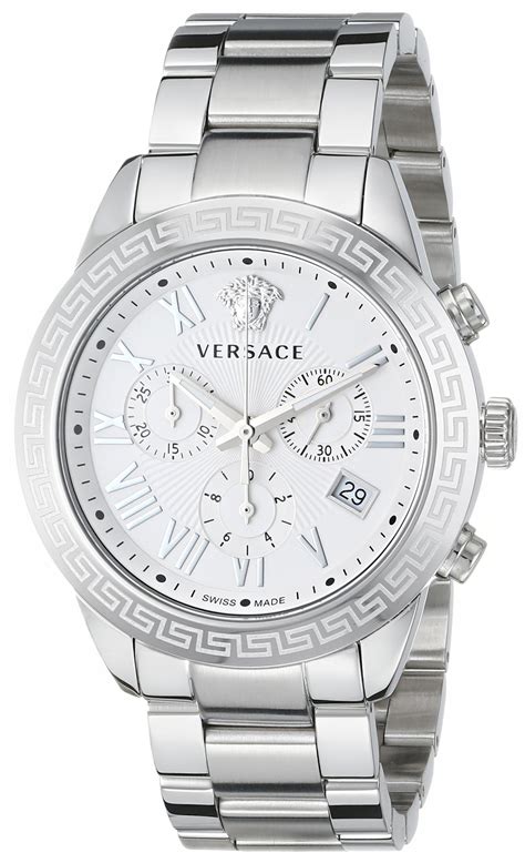 versace silver watches|Versace watches for men.